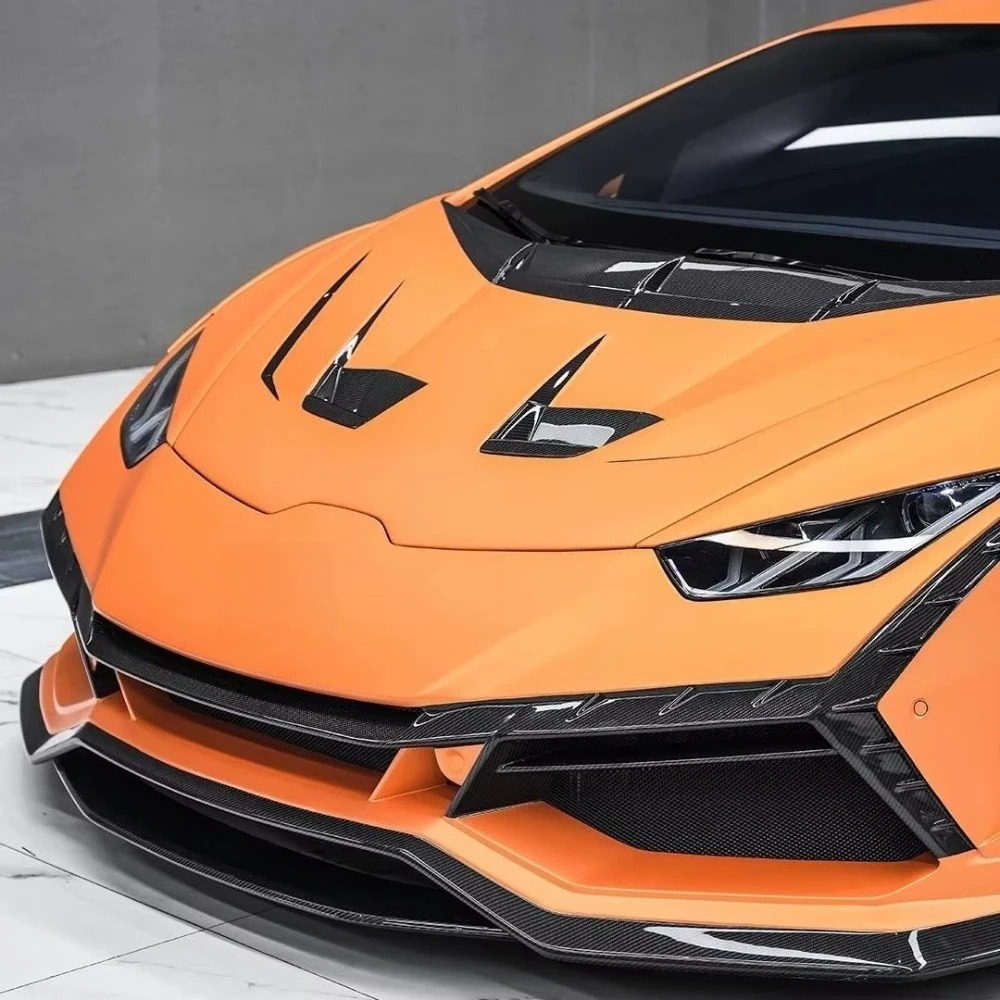 L Style WBK EVO Body Kits for Huracan LP580 LP610 Dry Carbon Fiber Front Lip Side Skirt Rear Diffuser Hood Fender